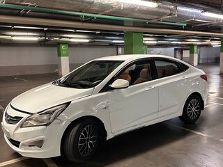2016 Hyundai Solaris I Рестайлинг, белый, 400000 рублей, вид 3