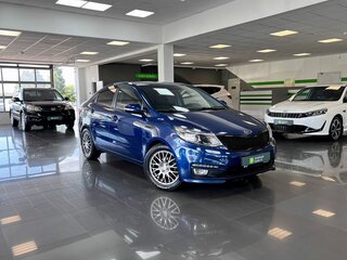 2016 Kia Rio III Рестайлинг, синий, 1115000 рублей, вид 5