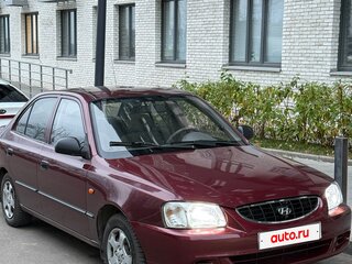2007 Hyundai Accent ТагАЗ II, красный, 320000 рублей, вид 3
