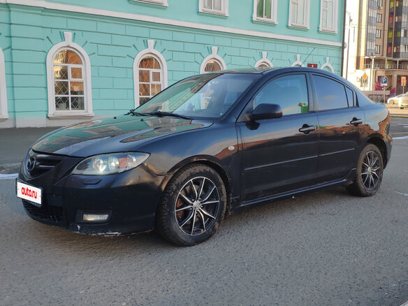 2008 Mazda 3 I (BK) Рестайлинг, чёрный, 750000 рублей