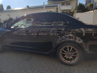 2008 Mitsubishi Lancer X, чёрный, 750000 рублей, вид 3