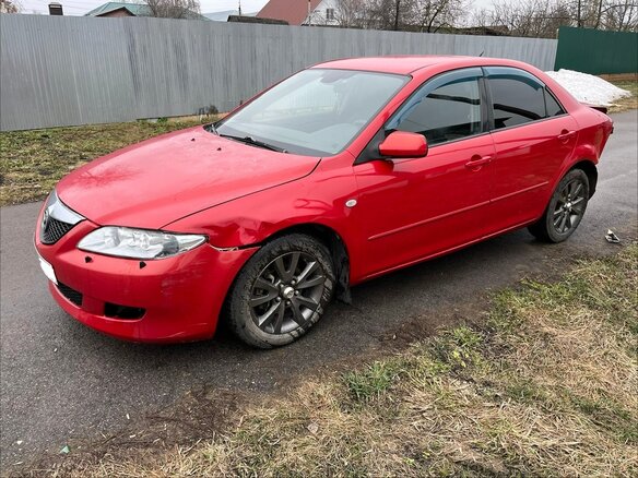 2006 Mazda 6 I (GG) Рестайлинг, красный, 250000 рублей