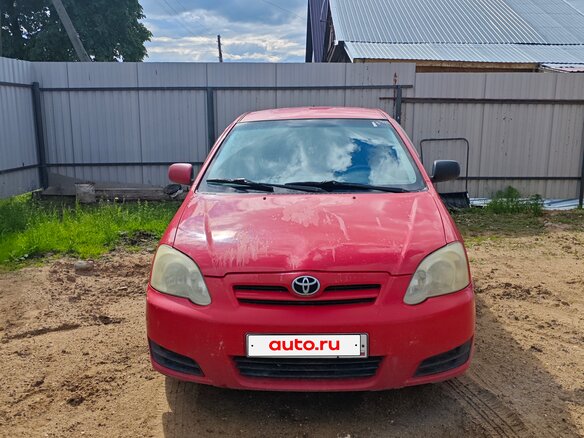2005 Toyota Corolla IX (E120, E130) Рестайлинг, красный, 250000 рублей - вид 3