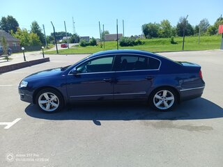 2008 Volkswagen Passat B6, синий, 780000 рублей, вид 3