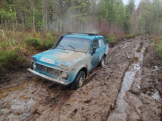 2001 Lada (ВАЗ) 2121 (4x4) I Рестайлинг, синий, 180000 рублей, вид 1