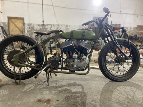 1942 Harley-Davidson WL, зелёный, 1075000 рублей, вид 1