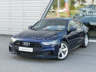 2018 Audi A7 55 TFSI II (4K), синий, 3915000 рублей, вид 1