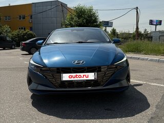 2021 Hyundai Elantra VII (CN7), синий, 1950000 рублей, вид 2