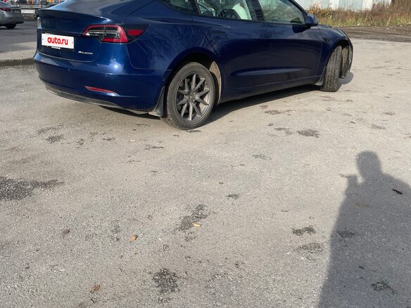 2021 Tesla Model 3 Long Range I, синий - вид 3