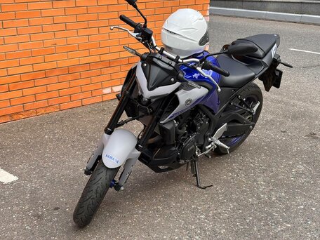 2021 Yamaha MT-03, синий, 500000 рублей, вид 1