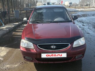 2008 Hyundai Accent ТагАЗ II, красный, 405000 рублей, вид 1