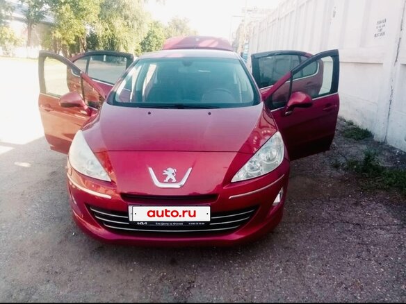 2012 Peugeot 408 I, красный, 400000 рублей