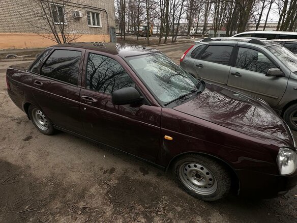 2012 Lada (ВАЗ) Priora I, пурпурный, 160000 рублей - вид 3