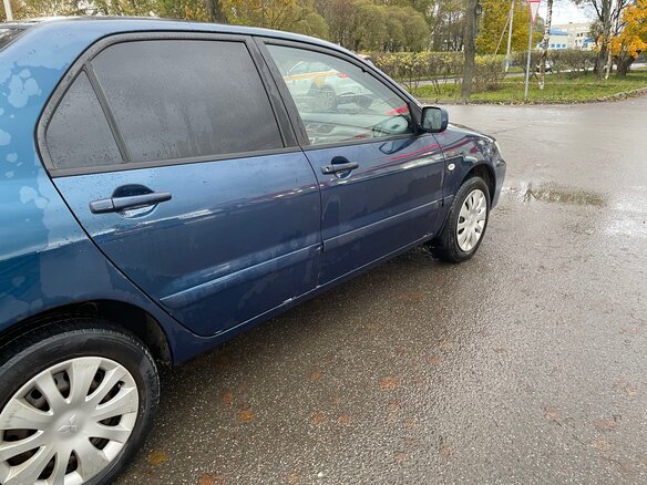 2007 Mitsubishi Lancer IX Рестайлинг, синий, 310000 рублей - вид 2