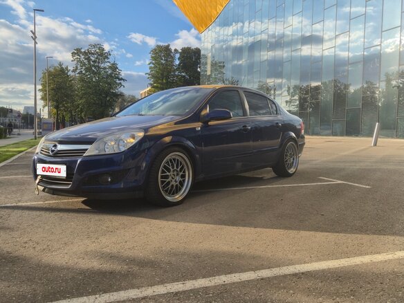 2008 Opel Astra H Рестайлинг, синий, 725000 рублей - вид 3