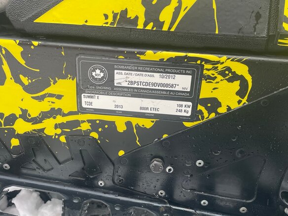 2013 BRP Ski-Doo Summit 800, жёлтый, 780000 рублей - вид 5
