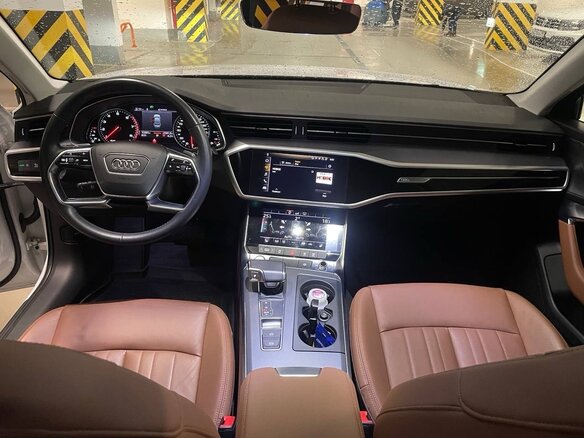 2020 Audi A6 40 TFSI V (C8), белый, 3900000 рублей - вид 9