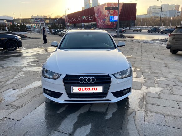 2015 Audi A4 IV (B8) Рестайлинг, белый, 1435000 рублей - вид 1