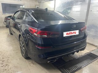 2019 Kia Optima IV Рестайлинг, синий, 1650000 рублей, вид 4
