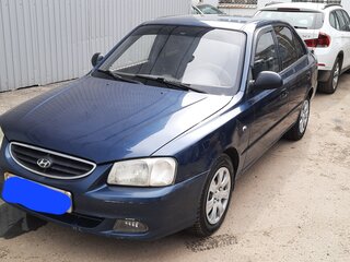 2008 Hyundai Accent ТагАЗ II, синий, 392000 рублей, вид 1