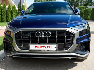 2018 Audi Q8 55 TFSI I (4M), синий, 6800000 рублей, вид 2