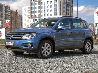 2013 Volkswagen Tiguan I Рестайлинг, синий, 1399000 рублей, вид 2