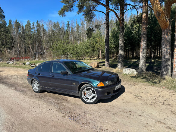 1998 BMW 3 серии 320i IV (E46), синий, 330000 рублей - вид 3