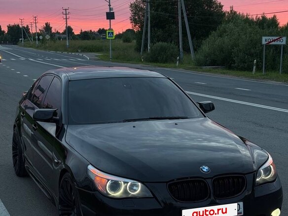 2003 BMW 5 серии 545i V (E60/E61), чёрный - вид 9