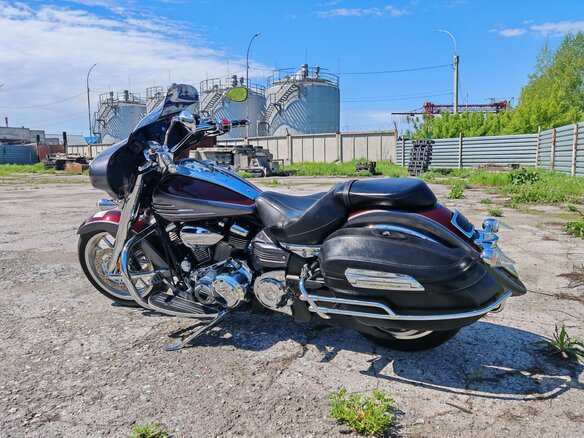 2008 Yamaha XV 1900, пурпурный, 885000 рублей