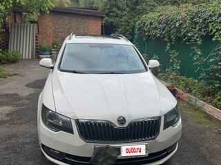 2014 Skoda Superb DSG II Рестайлинг, белый, 1200000 рублей, вид 1