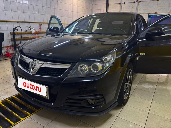 2008 Opel Vectra C Рестайлинг, чёрный, 600000 рублей - вид 2