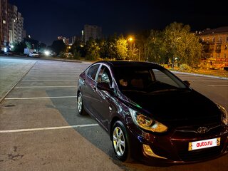 2012 Hyundai Solaris I, фиолетовый, 1100000 рублей, вид 1