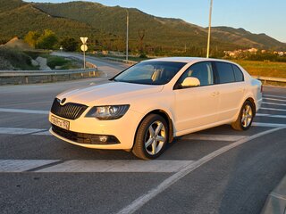 2014 Skoda Superb DSG II Рестайлинг, белый, 1100000 рублей, вид 1