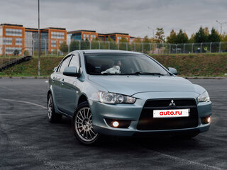 2007 Mitsubishi Lancer X, голубой, 750000 рублей, вид 3