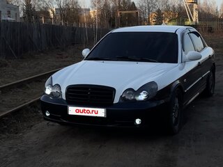 2006 Hyundai Sonata ТагАЗ IV (EF) Рестайлинг, синий, 500000 рублей, вид 3