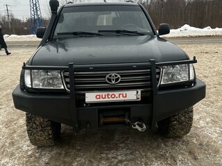 2004 Toyota Land Cruiser 105 100 Series Рестайлинг 1, чёрный, 3700000 рублей, вид 2