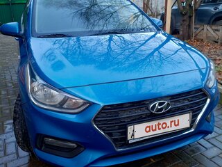 2018 Hyundai Solaris II, синий, 1180000 рублей, вид 2