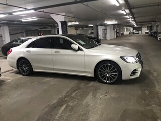 2019 Mercedes-Benz S-Класс 350 d Long VI (W222, C217) Рестайлинг, белый, 9850000 рублей, вид 2