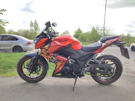 2015 Kawasaki Z 250, оранжевый, 260000 рублей, вид 1