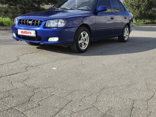 2002 Hyundai Accent II, синий, 500000 рублей, вид 1
