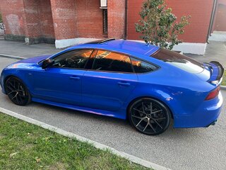 2015 Audi A7 I (4G) Рестайлинг, синий, 4700000 рублей, вид 3