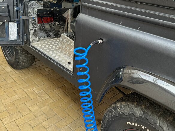 1998 Land Rover Defender 90 I, синий - вид 8