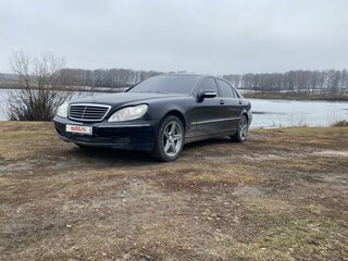 2003 Mercedes-Benz S-Класс 500 Long IV (W220) Рестайлинг, чёрный, 500000 рублей, вид 3