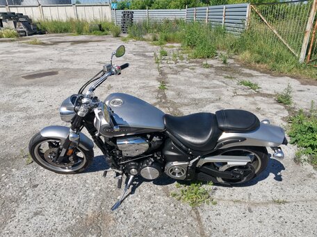 2009 Yamaha XV 1700 Warrior, серебристый, 890000 рублей, вид 4