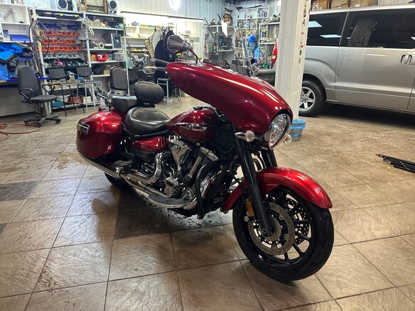 2014 Yamaha XV 1900, красный, 1650000 рублей