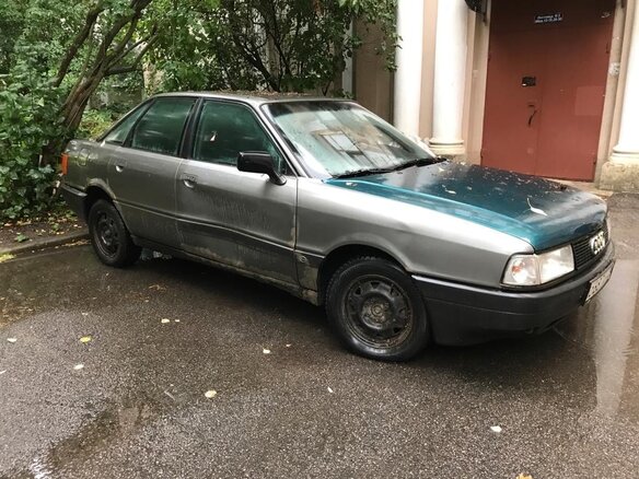 1990 Audi 80 IV (B3), серый, 85000 рублей - вид 2