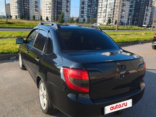 2013 Lada (ВАЗ) Granta I, чёрный, 325000 рублей, вид 2