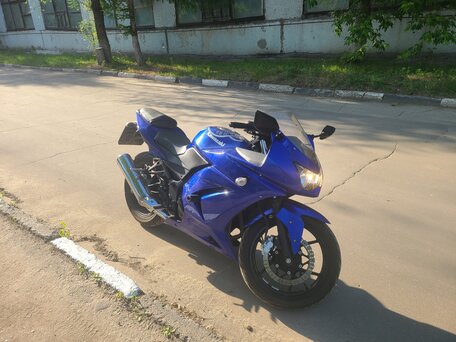 2009 Kawasaki Ninja 250R, синий, 300000 рублей, вид 3
