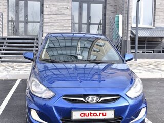 2012 Hyundai Solaris I, синий, 795000 рублей, вид 2