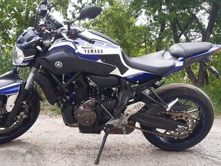 2017 Yamaha MT-07 (FZ-07), белый, 635000 рублей, вид 1
